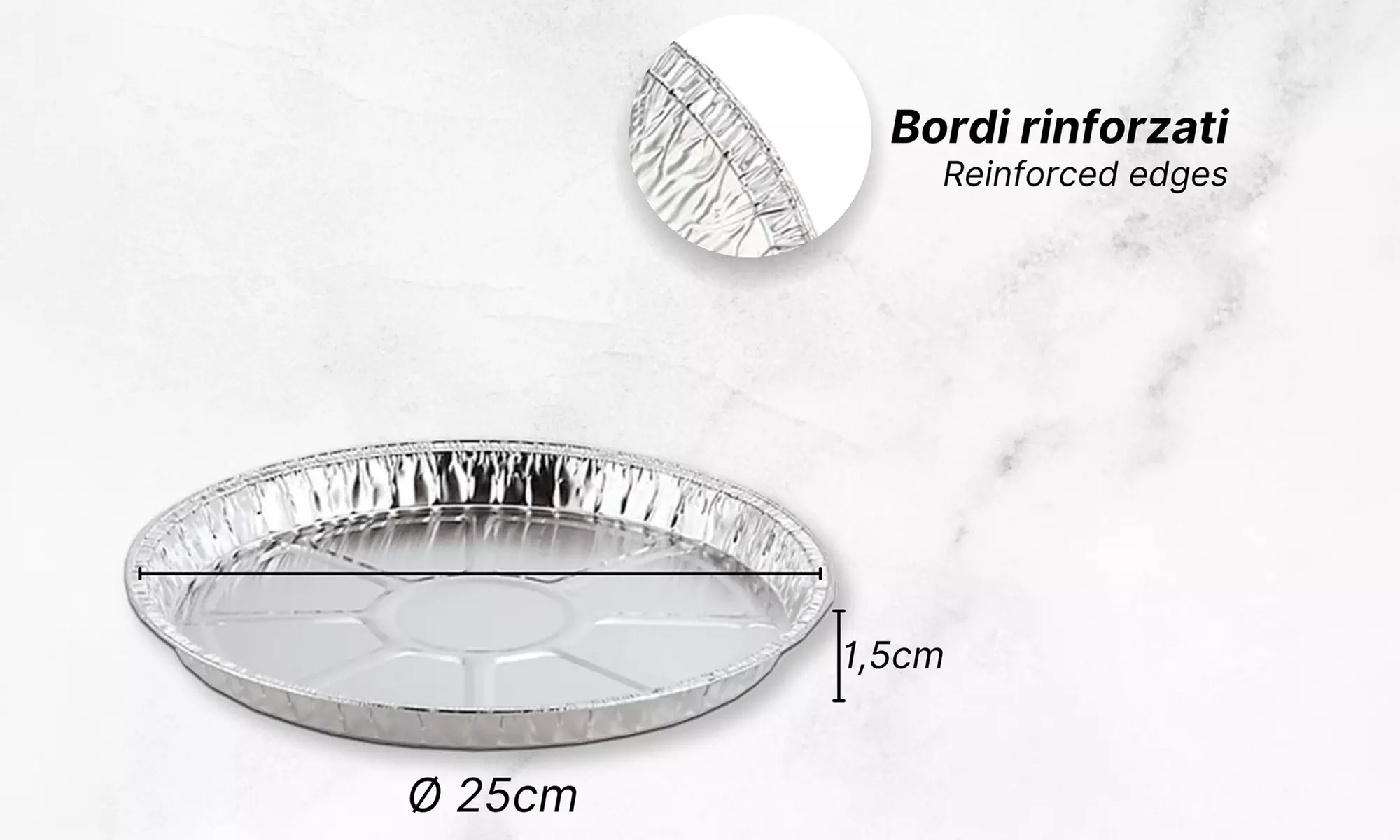 Fino a 192 contenitori in alluminio per alimenti