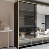 Image 7: Sweden Modern High Gloss Wardrobe with Drawers
