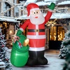 Image 1: Outsunny Inflatable Santa Christmas Decorations