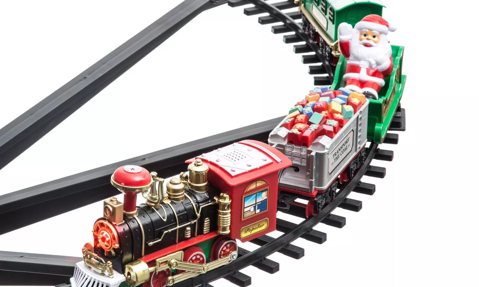 Train électrique pour sapin de Noël, diamètre de 89 cm