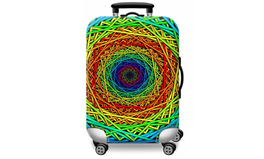 Image 8: Abstract Theme Luggage Cover