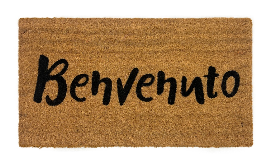 Image 10: Zerbino in cocco, con retro antiscivolo