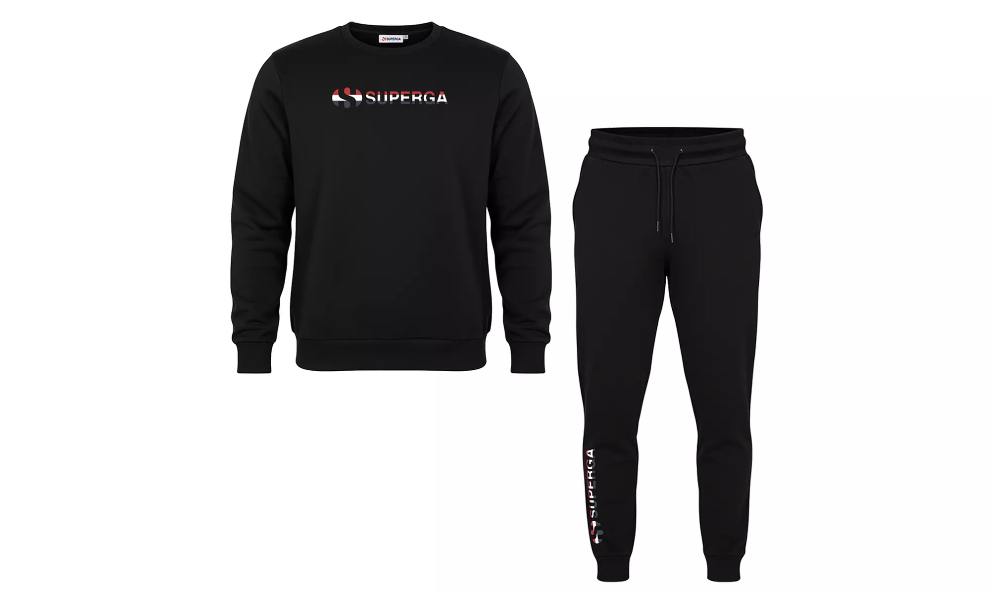 Tuta uomo Superga in cotone felpato