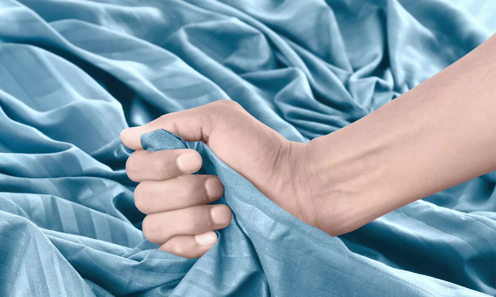 Lux Decor 4 Piece Stripe Bed Sheet Set Microfiber Deep Pocket Bedding Sheets