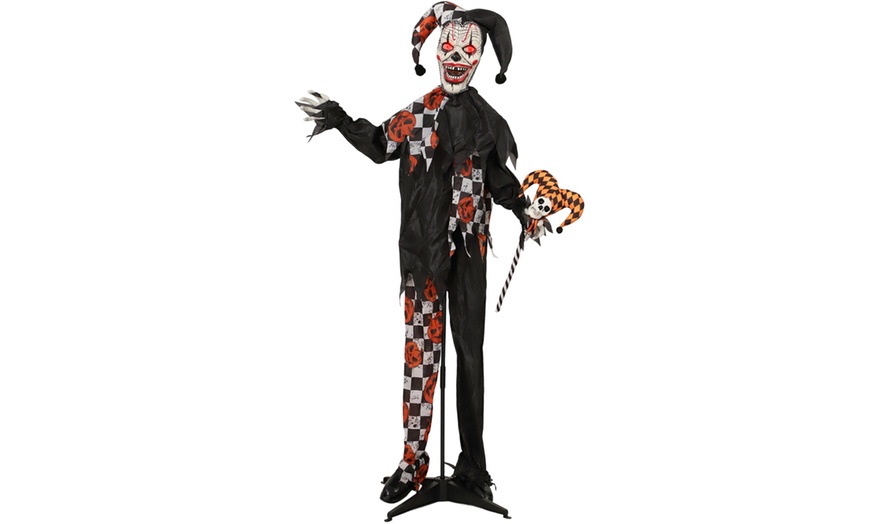 Image 32: Outsunny Voice Activated Halloween Animatronics Witch