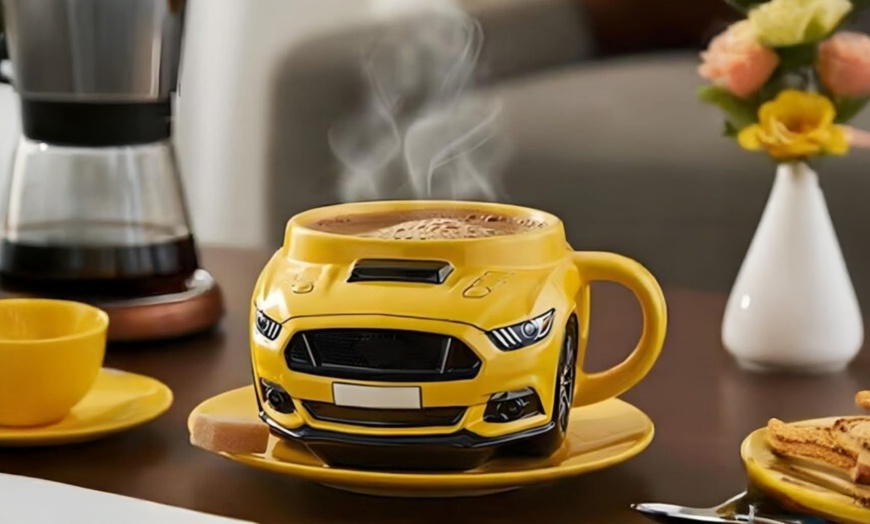 Image 3: Novelty Car-Shaped Coffee Cup