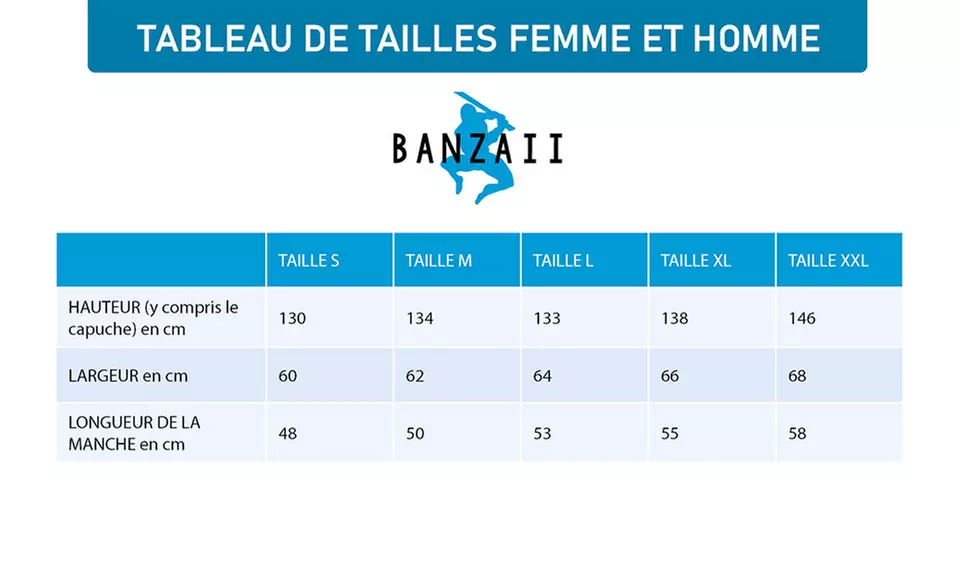 Peignoir éponge 100% coton avec traitement absorbant de Banzaii