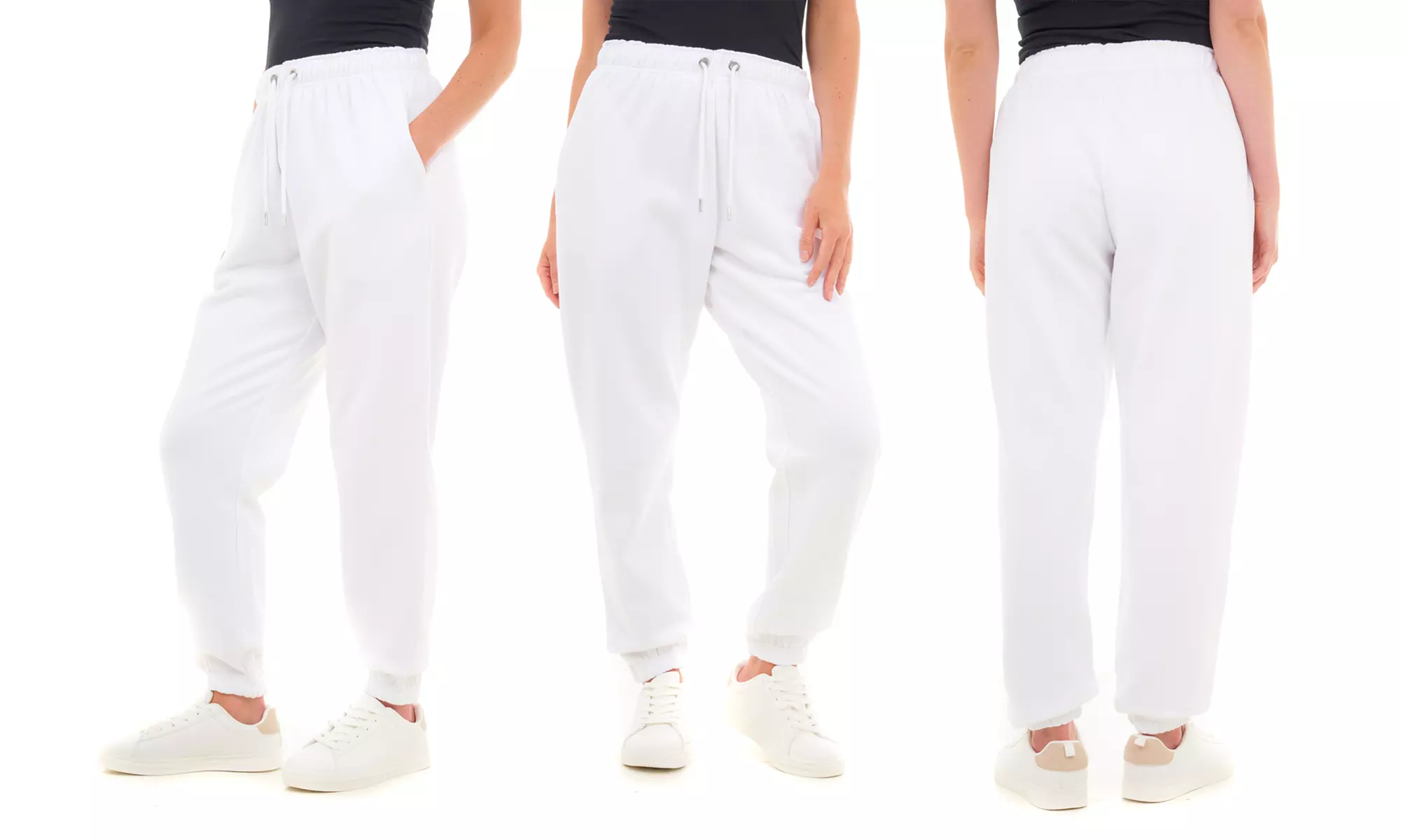 Oversized Women’s Joggers with Cuffed Hem and Pockets