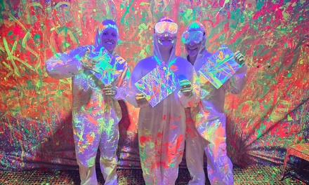 30-Minute Splatter Paint Experience with one 8x10 Canvas - For 1 - House Of Immersions Denver, Colorado