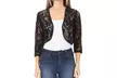 Women's Casual Crochet Lace Bolero Cardigan - Second Medium