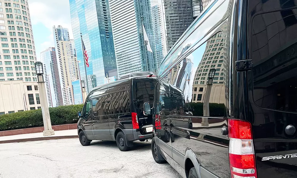 Private Luxury Sprinter Rides Across Chicagoland for Up to 14 People