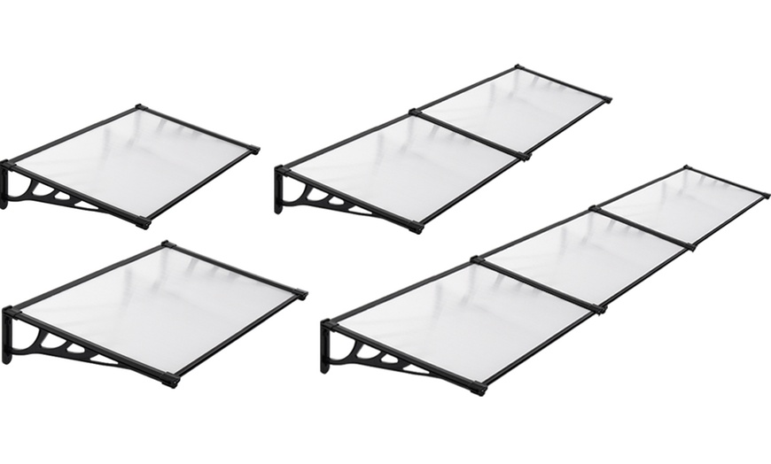 Image 7: All-Weather Plastic Sloped Canopy