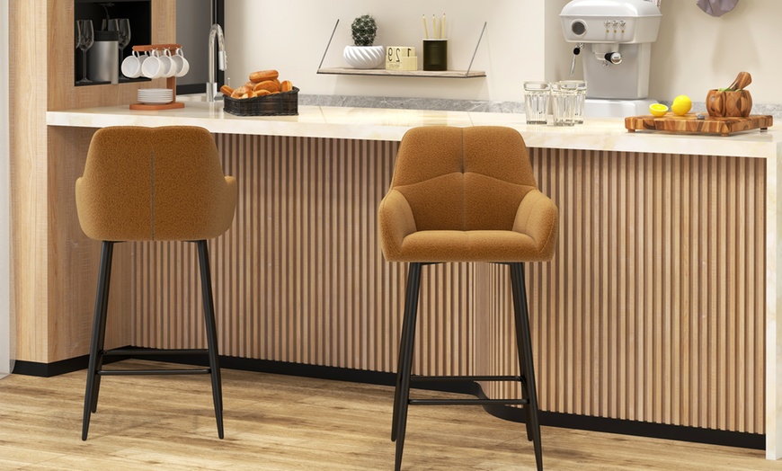 Image 20: Set di 2 sgabelli da bar Leo