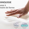 Image 6: Matelas Sampur hybride mémoire de forme gel et ressorts ensachés