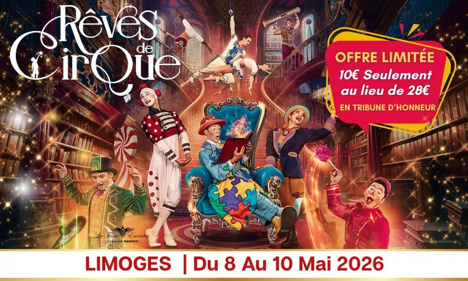 Rêves de Cirque : 1 place en tribune d'honneur pour Imaginarium de Rêves de Cirque (jusqu'à 67%de remise) - Primary Image