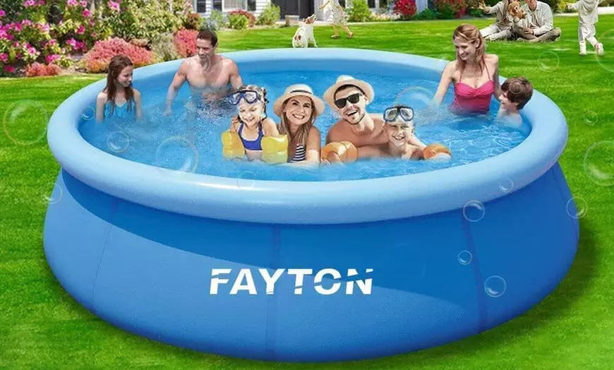 Image 1: 8FT Large Paddling Pool