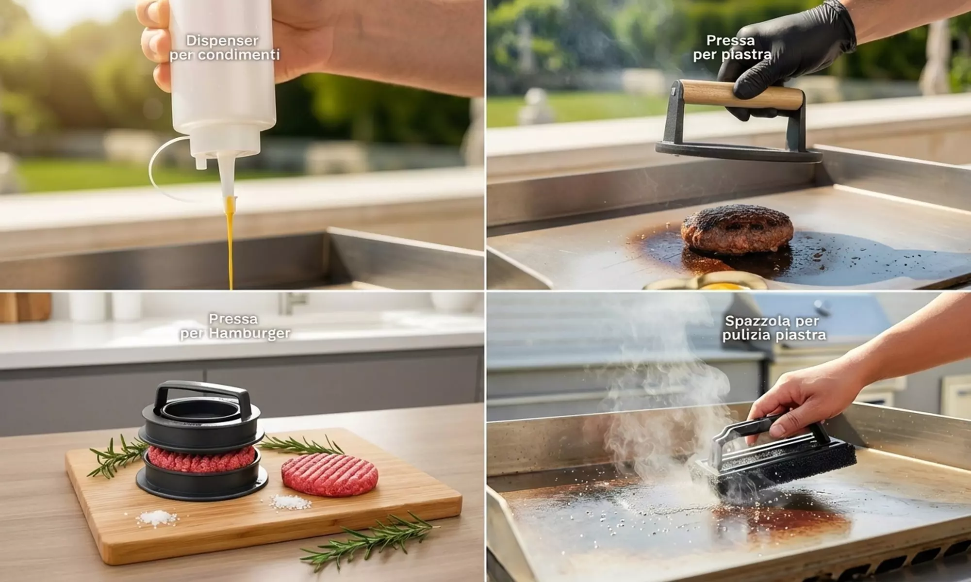 Complete 27-delige rvs BBQ-accessoireset