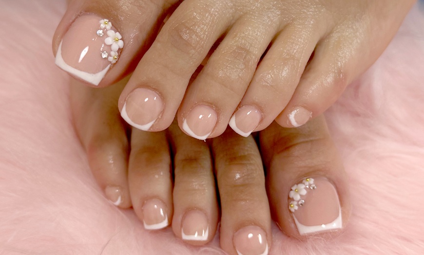 Image 4: Transform with Acrylic Nails, Gel Pedicure or Manicure Plus Pedicure 