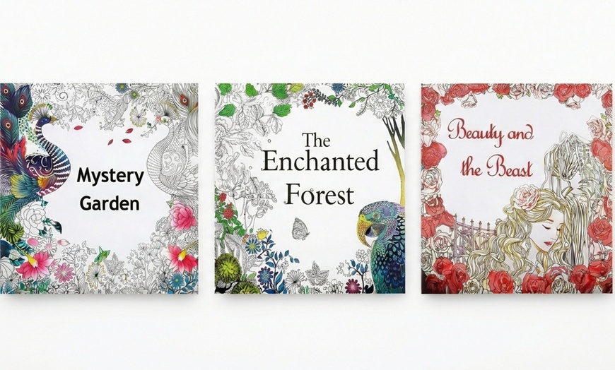 Image 2: Adult Colouring Book Collection for Mindfulness Available in 3 Designs