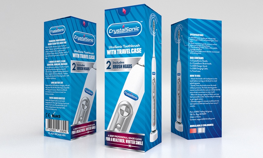 Image 8: Ultrasonic Toothbrush and Heads