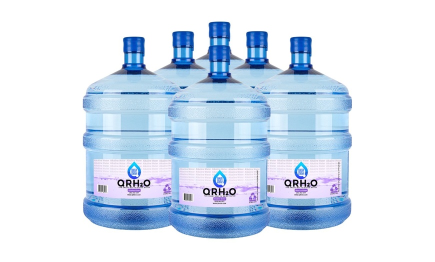 Image 2: Six or Four Alkaline or Purified 5-Gallon Water Bottle Delivery