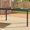 Image 39: Outdoor Garden Rattan Effect Tempered Glass Coffee Table with 6 Styles
