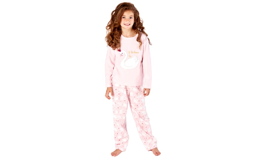 Image 10: Girls' Fleece PJ Set