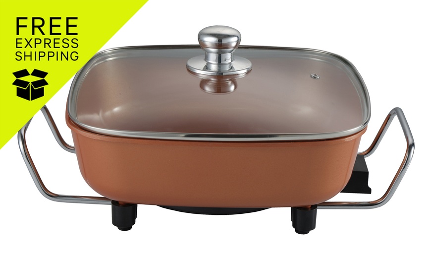 Image 1: TODO 1500W Electric Frying Pan Skillet