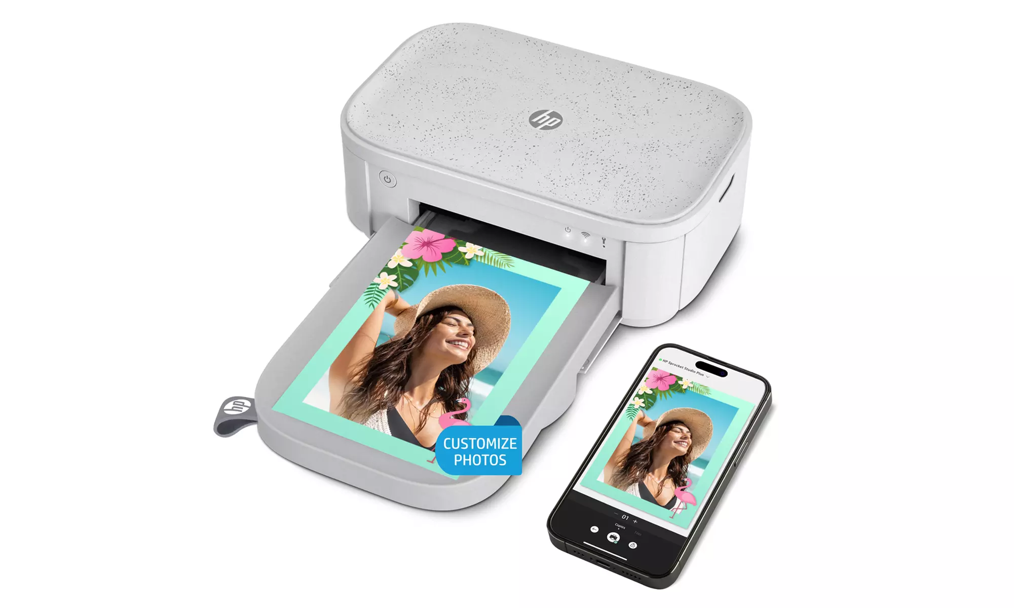 HP Sprocket Studio Plus 4"x6" Instant Photo Printer, Wireless from iOS & Android