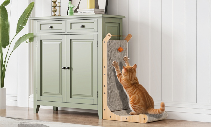 Image 4: L-vormige kattenkrabpaal van 100% recyclebaar karton