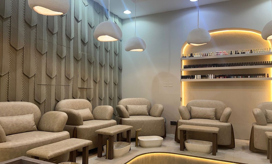Image 1: Pamper Yourself with Mani-Pedi Combo Options or Gel Extensions!