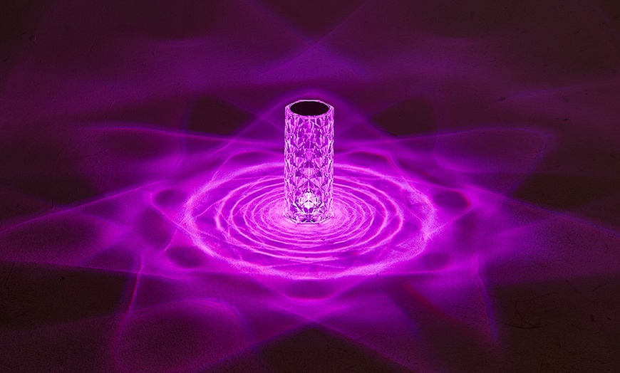 Image 6: Living And Home Transparent Faceted Night Lamp