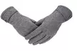 Womens Winter Warm Soft Cashmere Touch Screen Fleece Windproof Driving Gloves - Second Medium