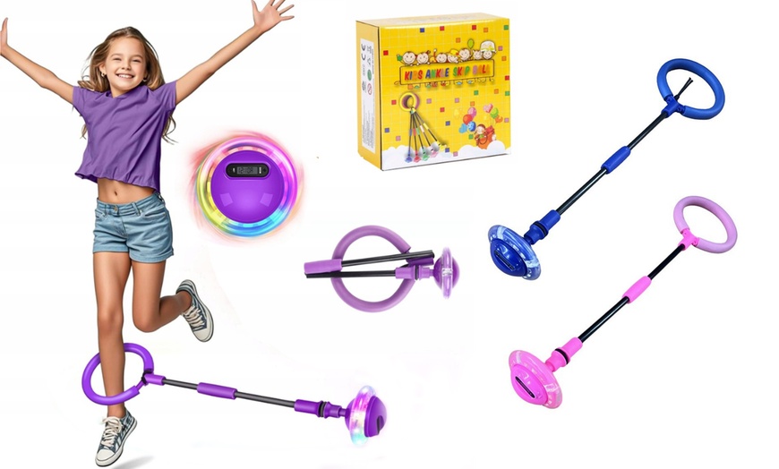 Image 2: LED Ankle Skip Ball with Counter