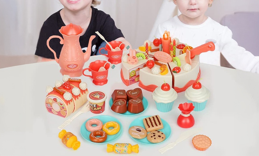 Image 4: Birthday Cake Tea Party Set