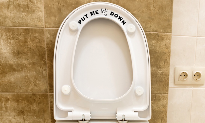 Image 5: Toilet Seat Sticker