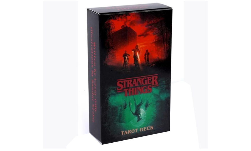 Image 1: Stranger Things-Inspired Tarot Card Deck, Unique Artwork and Guidebook