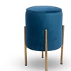 Image 9: Pouf en velours "Arturo" avec espace de rangement
