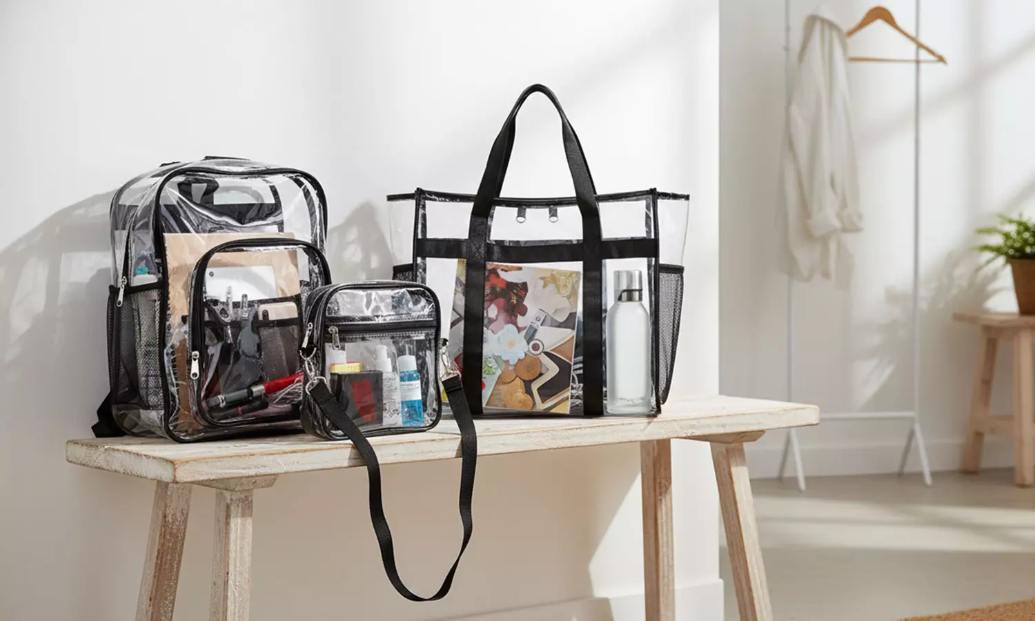 N'POLAR Stadium Approved Clear Bag See-Through Transparent Bags (Multi-Options)