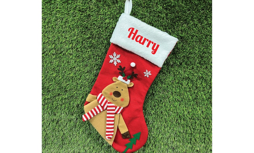 Image 4: Personalised Holiday Stockings with Names, Characters & Charm