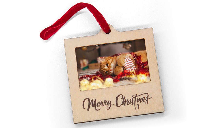 Image 4: Personalized Photo Christmas Ornaments - Up to 32% Off