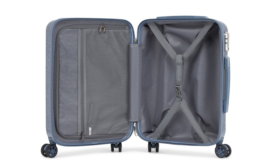 Image 3: Lot de 1 ou 3 valises bleues Kono en coque dure