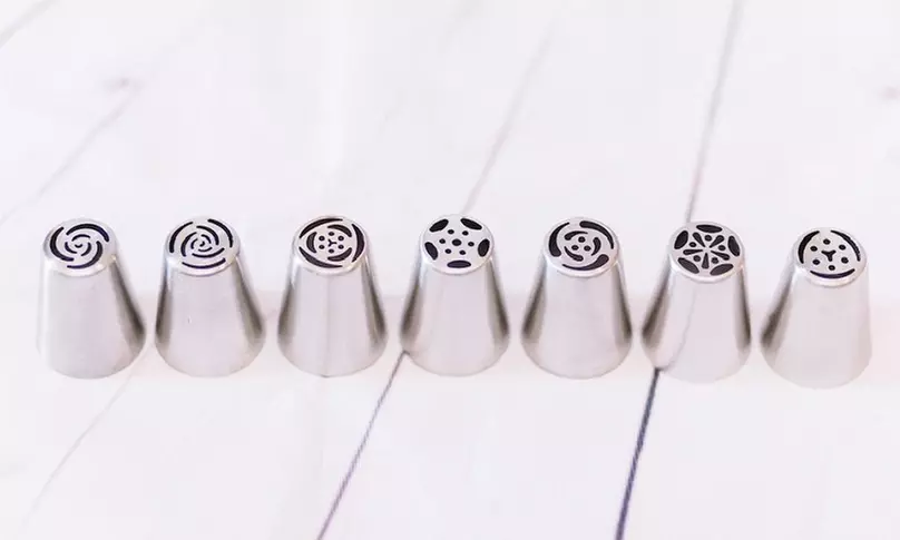 Set of 7 Easy Flower Icing Tips