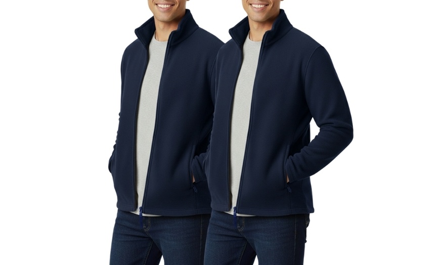 Image 3: Set 2 maglie da uomo in pile e micropile