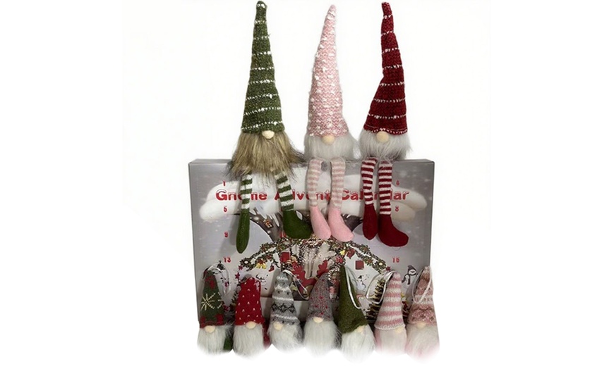 Image 2: Holiday Gnome Countdown Calendar, Includes Themed Dolls and Surprises