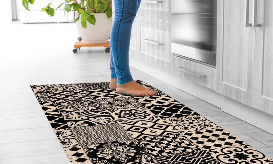 Image 29: Non-Slip Kitchen Runner Rug with Digital Print 