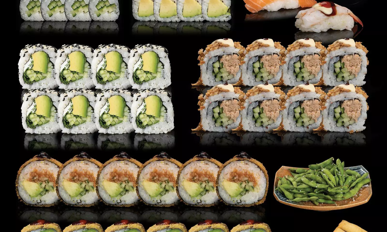 Sushi-Platte für 2 oder 4 Personen - Exklusive Sushi-Auswahl