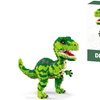 Image 2: Ensemble de blocs dinosaures à micro-briques pour montage manuel