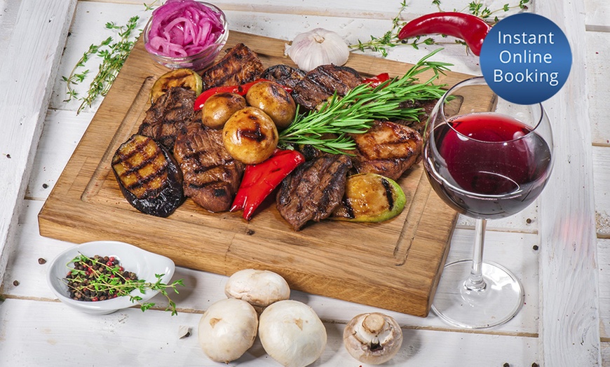 Image 1: Dinner Platter with Wine