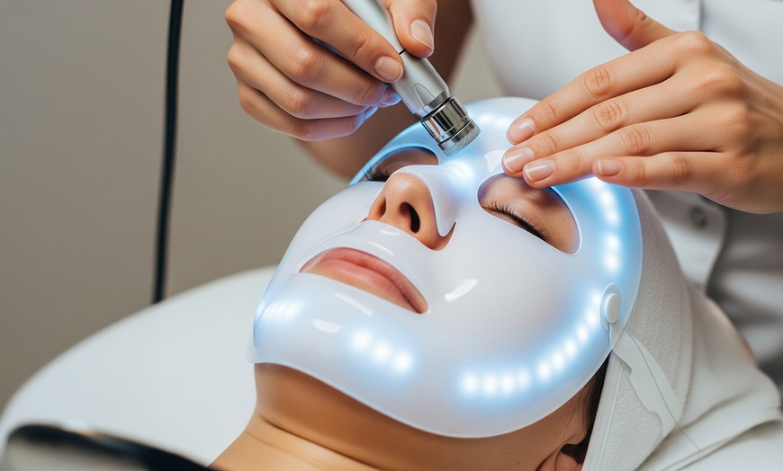 Image 1: Limpieza facial completa con microdermoabrasión, LED y radiofrecuencia 